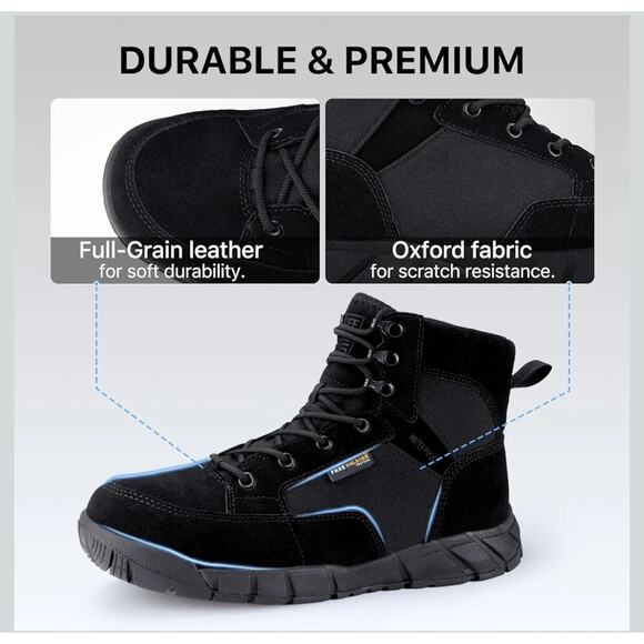 FREE SOLDIER Men's Hiking/Work Boots Size 9 Wide - Picture 3 of 7